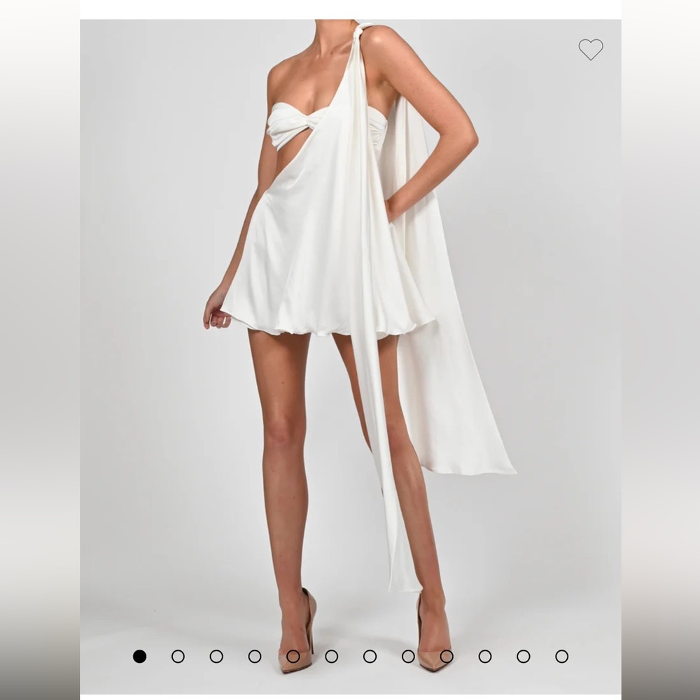 Anthia Dress in Ivory Satin